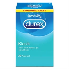 Durex Klasik 20'Li Prezervatif